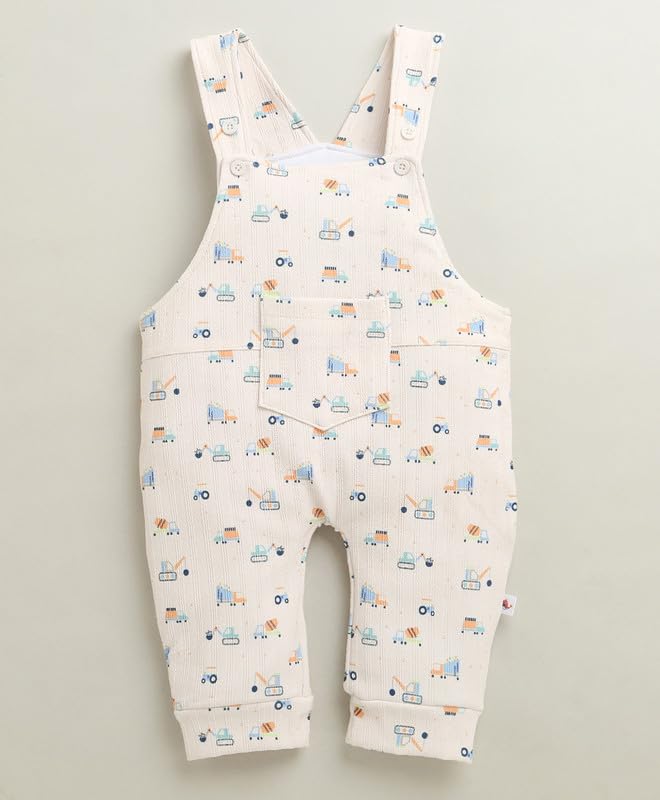 BUMZEE Chłopięcy regularny krój pełne rękawy okrągły dekolt Poly Blend Romper