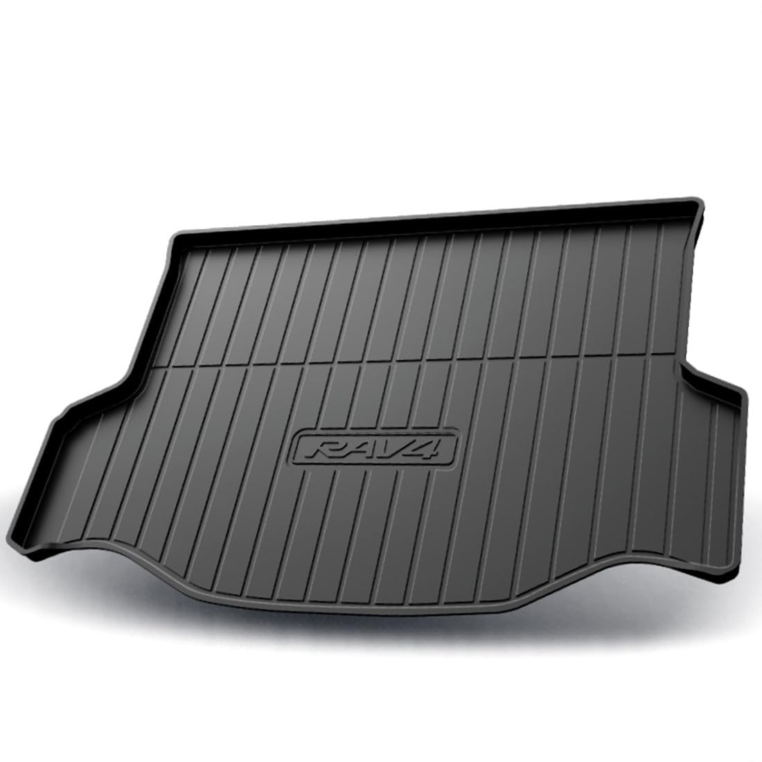 WGGDRAQQ Cargo Liners Fits Toyota RAV4 2013-2018 Rear Trunk Floor Mats 3D Boot Tray All-Weather TPE Black