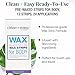 Clean + Easy Pre-Wax Body Wax Strips - Ready-To-Use Hair Removal Wax Strips for Face & Body, Easy At-Home Waxing, 12 Count