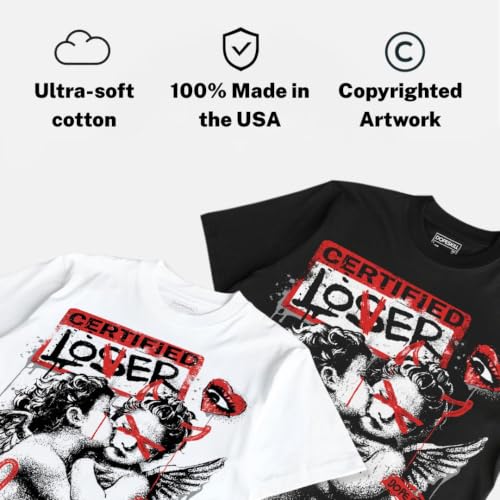 Image of DopeSkill Graphic Tee Streetwear Hip Hop Hypebeast Street Style Crew Neck Unisex T-Shirt Sneaker Colour Matching Shirts Angel