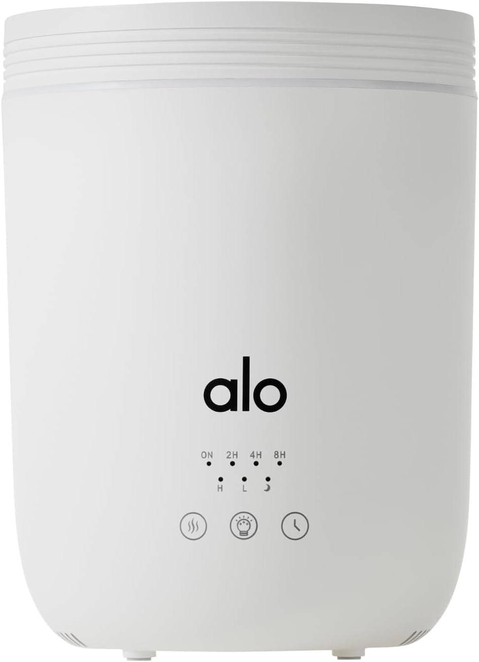 Alo Difusor Aura  Difusor de aceite esencial y humidificador de niebla fría  Funcionamiento silencioso  Cubre 700 pies cuadrados  Hasta 22 horas de