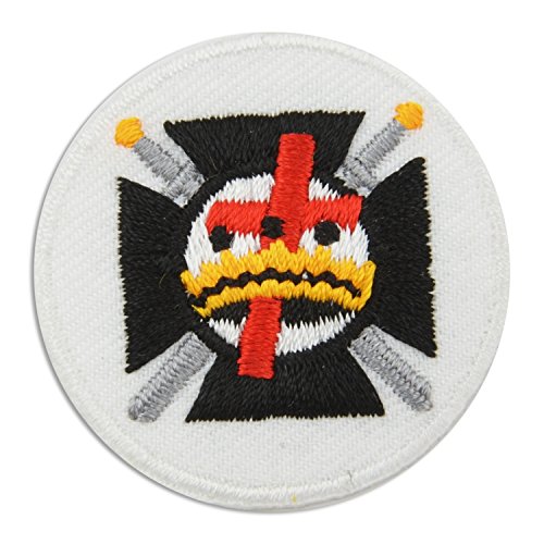 The Masonic ExchangeThe Masonic Exchange Knights Templar Cross & Crown Round Embroidered Patch - [Multicolored][1 1/2'' Diameter]