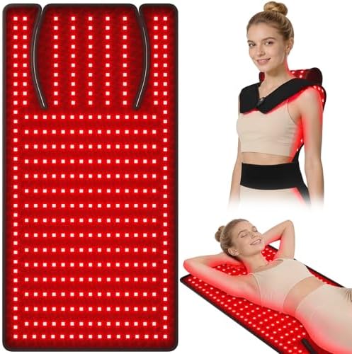 KingPavonini Red Light Therapy Mat for Body, 33"×17" Infrared Mat Wearable