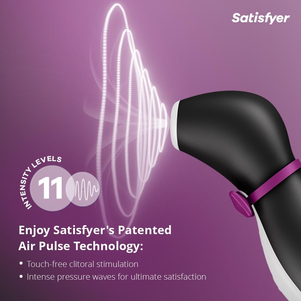 Satisfyer Pro Penguin Vibro-Masseur à ondes de Pression | Jouet sexuel pour une Stimulation ultime | Etanche (IPX7) | Sex Toýs Femme | Sex-Toys Stimulateur