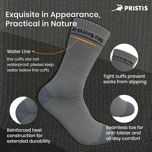 Waterproof Wading Socks, Leakproof Breathable Membrane Interlayer, Unisex Fishing Skiing Socks for Men Women Kids3