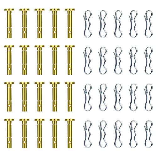 Produktfoto von 20 Stück Schneefräse Scherstifte und 20 Stück Splinte Set Hardware Schneefräse Teile für 738-04124A Cub Cadet MTD&hellip;