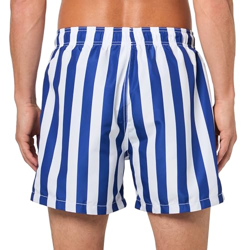 Emporio Armani Men's Retro Stripe Classic 4" Swim Trunk2