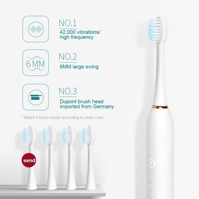 Top-Selling Rechargeable Electric Toothbrush, Affordable and Stylish Fashion Electric Toothbrush, Black - Image 4
