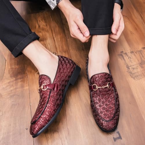 Men's Fashion Textured Loafers, Classy Formal Shoes - Fashionable for Business Occasions, Galas & Formal Gatherings3