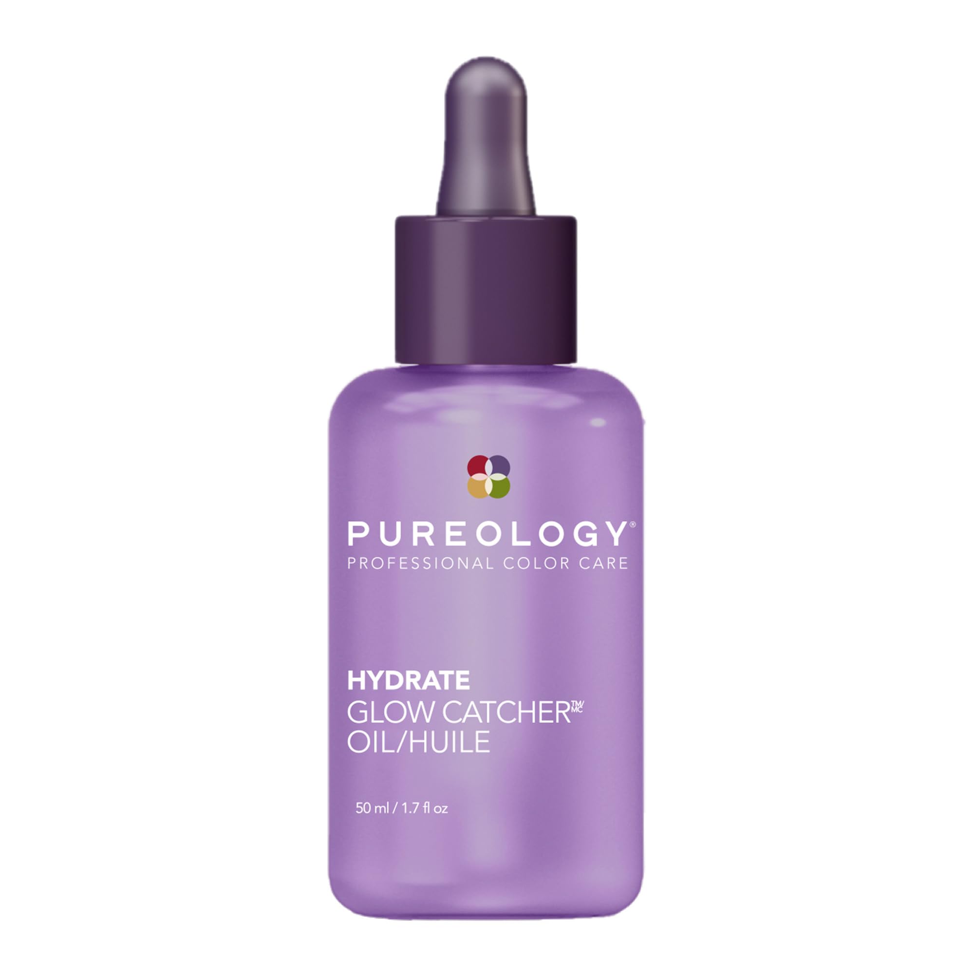 Pureology Hydrate Glow Catcher Oil For Dry Hair, Heat Protectant, Frizz Control, Adds Shine, Paraben-Free, Sulfate-Free and Infused with Vitamin B5 and Camellia Seed Oil, 50ml