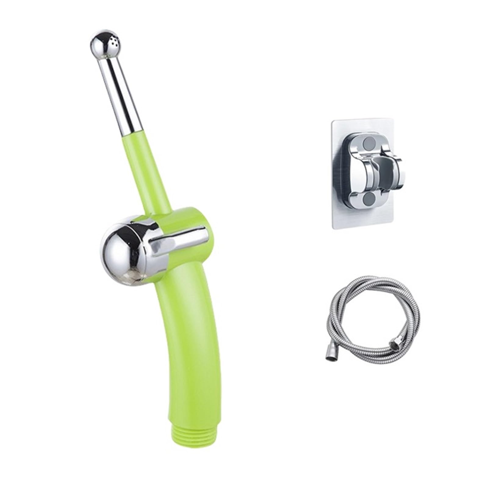 Cabezal de lavado for baño de asiento, enjuague de ano trasero, salchicha larga, utensilios de limpieza de instrumentos, arandelas de partes íntimas personales(Green 1Set)