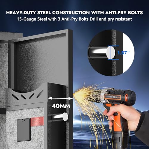 Image of KAER Long Gun Safe for Rifles and Pistols with Electronic Lock Assembled