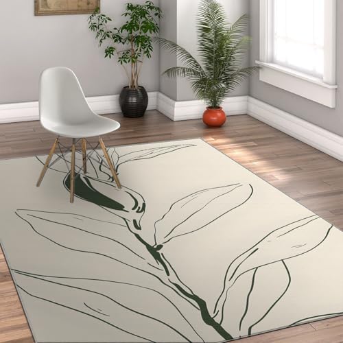 Modern Minimalist Area Rugs 6x8ft for Living Room Bedroom Abstract