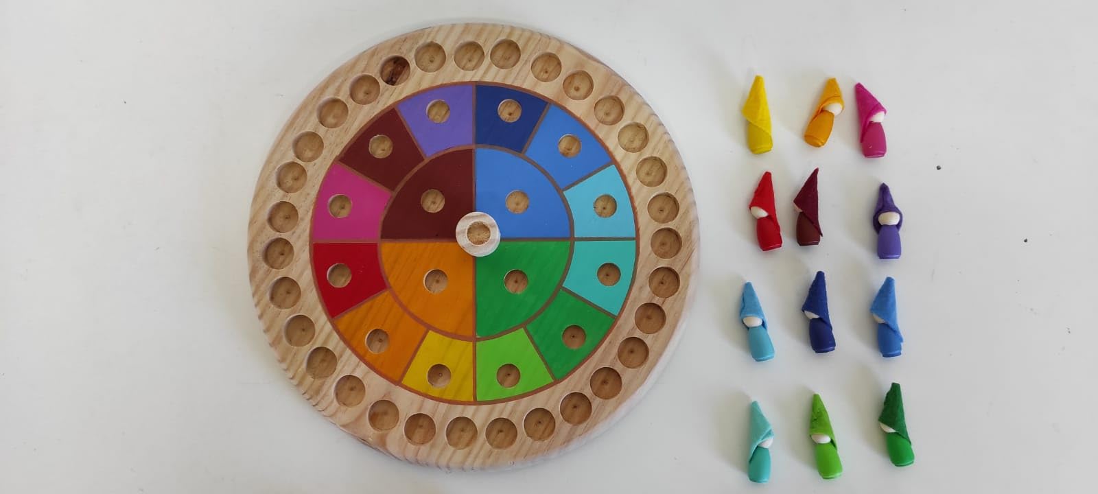 Calendario Anual Circular manipulativo Montessori Artesanal