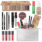 Makeup Set for Women Full kit, Makeup bag with 12 Color Nude Eyeshadow Palette, Mascara, Lip gloss, Blush & Foundation, Beauty blender, Eyeliner Pen, Eyebrow Pencil All in One Gift Set
