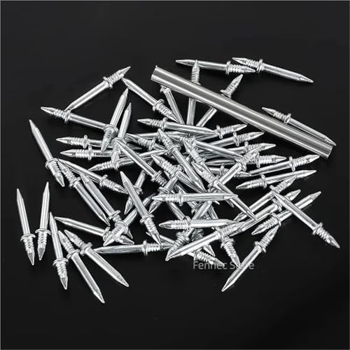 Clavos Doble Cabeza 400 Piezas con Manguito para Rodapié, Acero, Sin Marca, Antióxido miniatura 5
