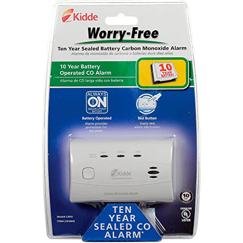 Kidde C3010 Worry-Free 10-Year Sealed Lithium Battery Operated CO Alarm - image 1
