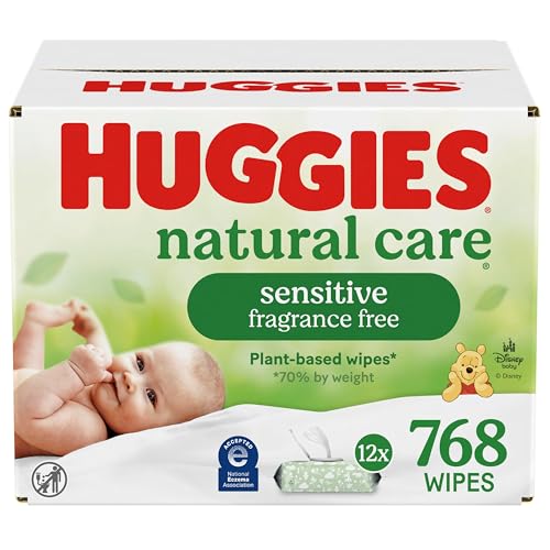 Huggies serviettes sensibles bébé non parfumées 99 % eau, 768 total