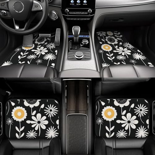 Tapis de sol voiture imperméables avec talonnette conducteur