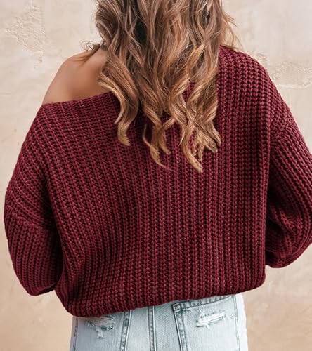 CUPSHE Womens Cold Shoulder Sweaters Long Sleeve Mock Neck Casual Lightweight Pullover Sweater Tops2