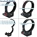 Haoge LMR-N372 Lens Collar Replacement Foot Tripod Mount Ring for Nikon AF-S NIKKOR 70-200mm f/4G ED VR and AF-S 300mm F/4E PF ED VR Lens Built-in Arca Type Quick Release Plate Replace Nikon RT-1
