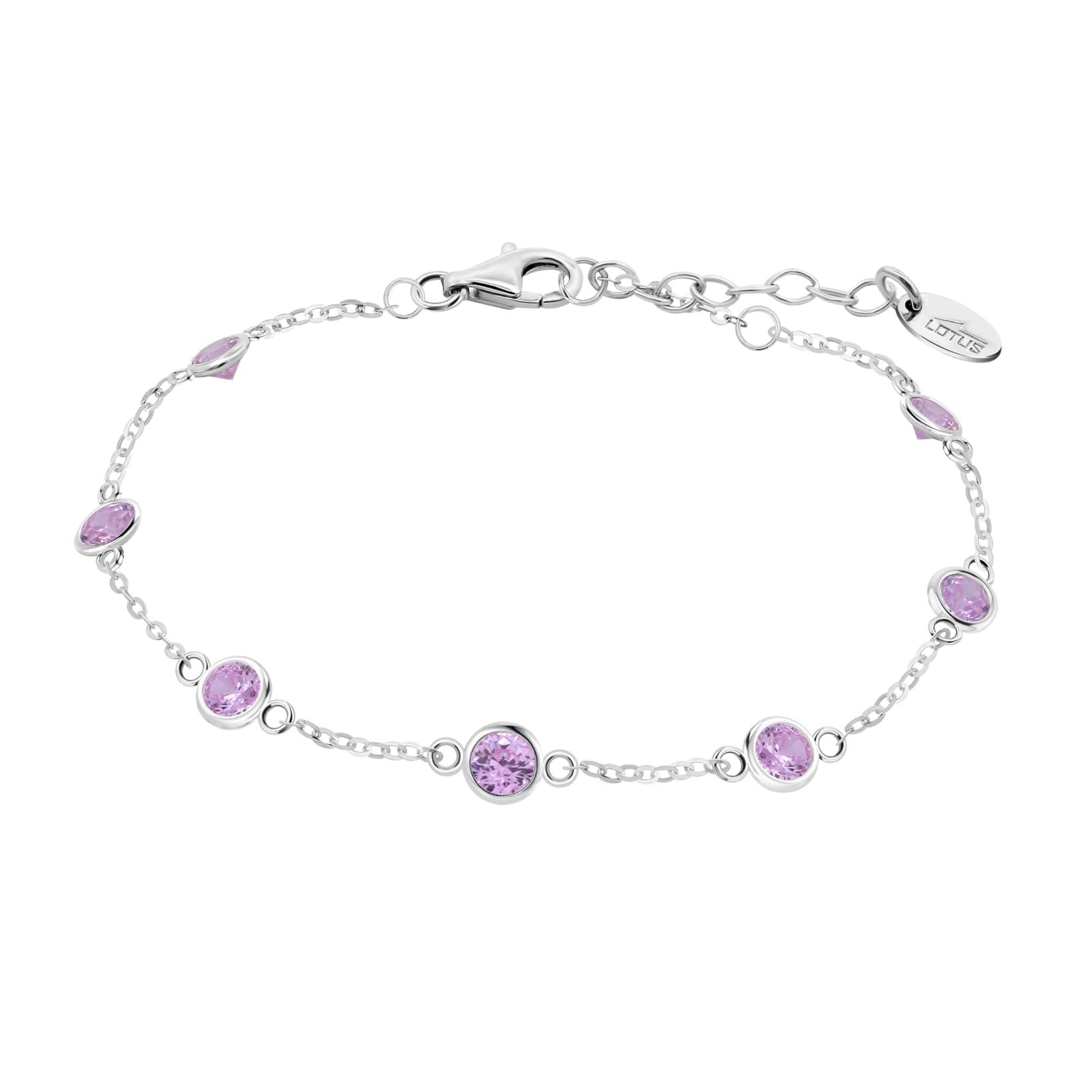 LOTUS SILVER Pulsera Plata Mujer LP3451-2/2 de Primera Ley 925 ml | Pulsera elegante, pulida con acabado refinado, ideal como regalo de cumpleaños, aniversario, ocasiones especiales