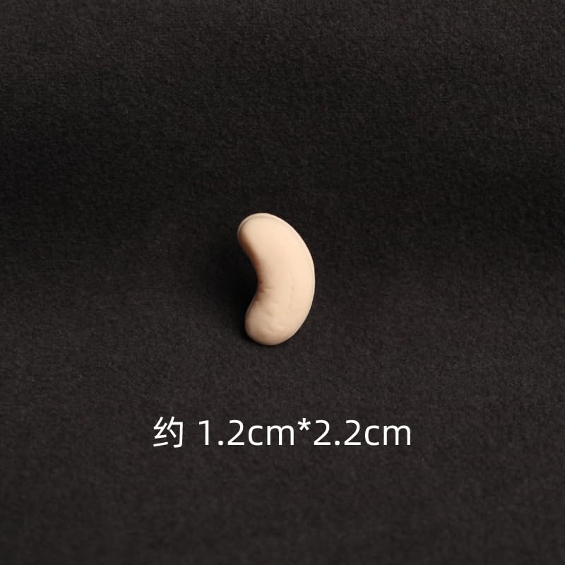 Image of Pingyongchang 6PCS Mini Simulation Food Brooch,Interesting Nut Brooch,Pistachio Peanut Melon Seed Brooch Badge Clothing Bag Accessories -Cashew nut