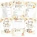 Baby Shower Games - Woodland Animals, Neutral for Boy or Girl (50 Each x 5 Activities) - 2 Signs, Baby Advice and Predictions, Emoji, Guess Who Games - Rustic Woodland Baby Shower Decorations