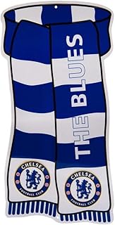 Chelsea FC - Cartello decorativo ufficiale a forma di sciarpa (Taglia unica) (Blu/Bianco)