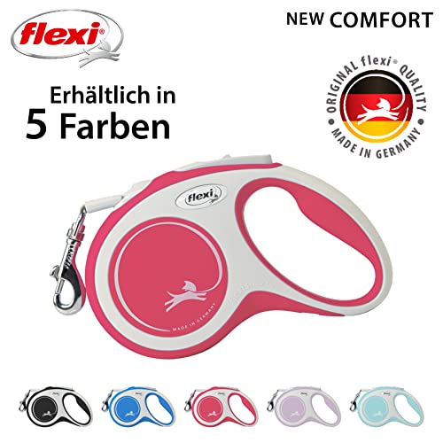 flexi® Comfort S Gurt 5 m rot, Roll-Leine für Hunde bis 15 kg