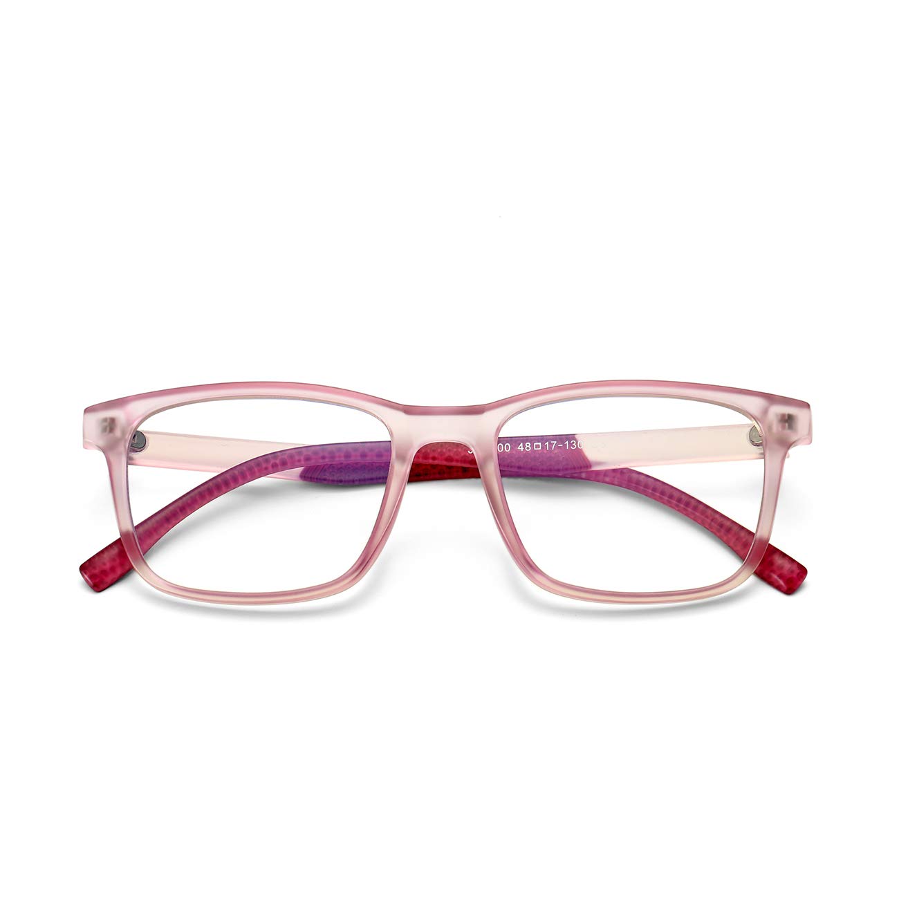 AZorb Blue Light Blocking Glasses for Kids Unbreakable Frame for Teens Boys & Girls-Purple