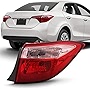 ACANII - For 2017-2019 Toyota Corolla Sedan Red/Pink Outer Tail Light Lamp Assembly Replacement Right Passenger Side