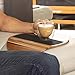 Couch Arm Table - Non-Slip Silicone & Acacia Wood Sofa Arm Tray, Sofa Arm Table, Dad Birthday Gifts for Men Who Have Everything, Dad Birthday Gift, Gift for Father, Gifts for Husband Just Because