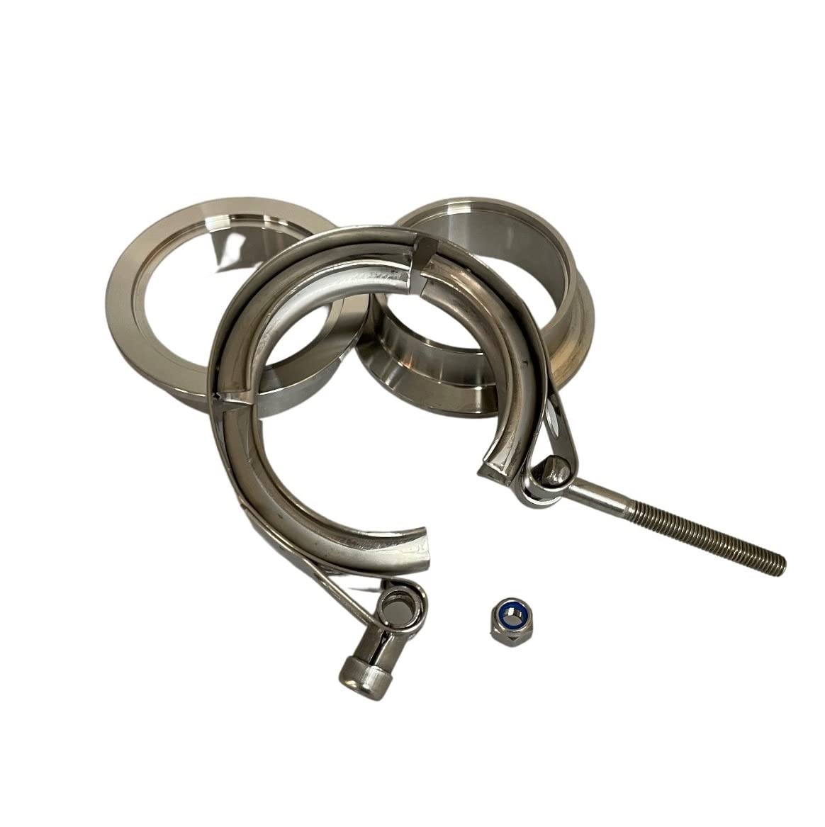 Abrazadera de banda en V Boltza® + brides complètes en acier inoxydable extra turbo (51 mm (2 pouces))