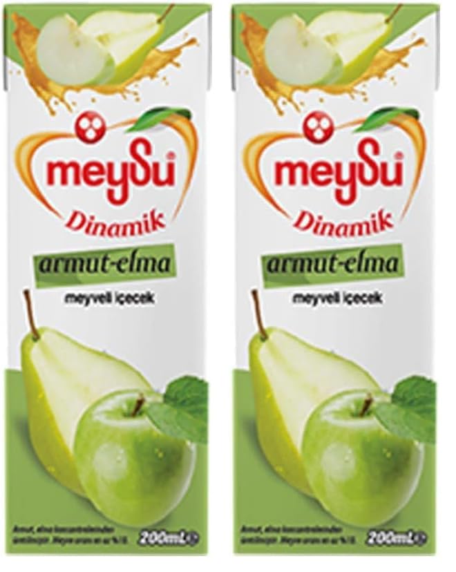 Meysu 200 Mililitre Dinamik Armut-Elmalı Meyveli İçecek 2li paket
