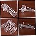 jojofuny 10pcs Heavy Duty Shelf Bracket Transparent Clips for Cabinet Shelves Easy to Install for Kitchen Cabinets Garages and Tool Rooms