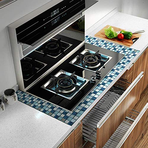 60 Pcs Mosaic Wall Tile Stickers, Diy Self Adhesive Waterproof Sticky Wallpaper, Kitchen Bathroom Tile Wall Art Decals Home Decoration 10 X 10 Cm (008) #TOP5