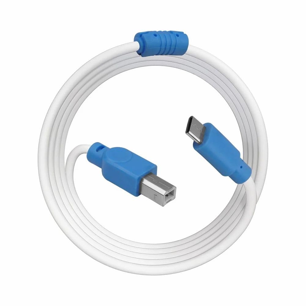 USB Type-C to USB Type-B Printer Cable (1 Meter / 3.3 Ft), High Speed Data Transfer Cable for Printer & Scanner, Compatible with Laptop, MacBook & Type-C Devices (White Cable Blue Connector)-image-28
