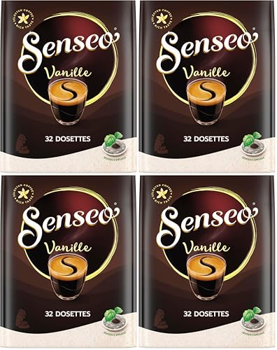 Senseo Café 32 Dosettes Goût Vanille (Lot de 4)