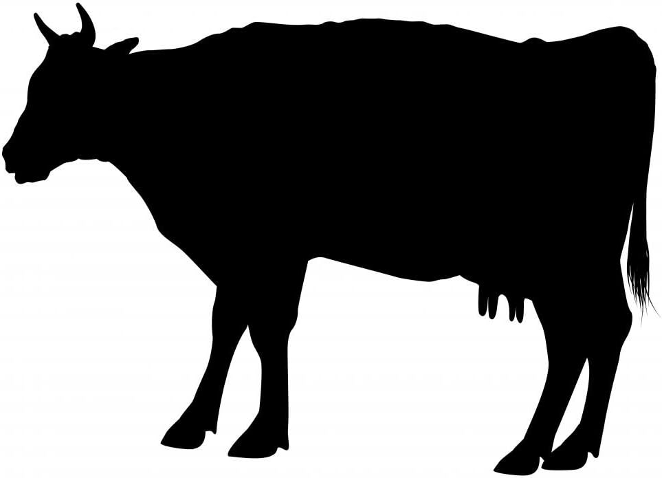 Wallmonkeys Cow Wall Decal Peel and Stick Animal Graphics (48 in W x 41 in H) WM186155