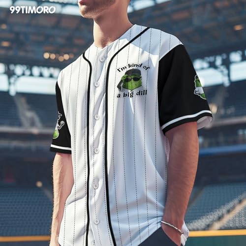 Image of 99TIMORO Fathers Holiday Graphic Baseball Jersey Shirts for Men and Women, Street Wear Funny Short Sleeve Top, Summer