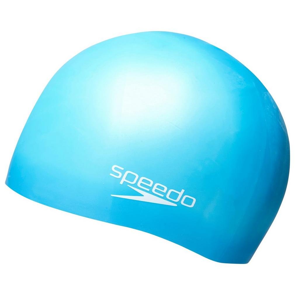 SpeedoUnisex's Plain Moulded Silicone Cap Jun Swimming, Assorted colour