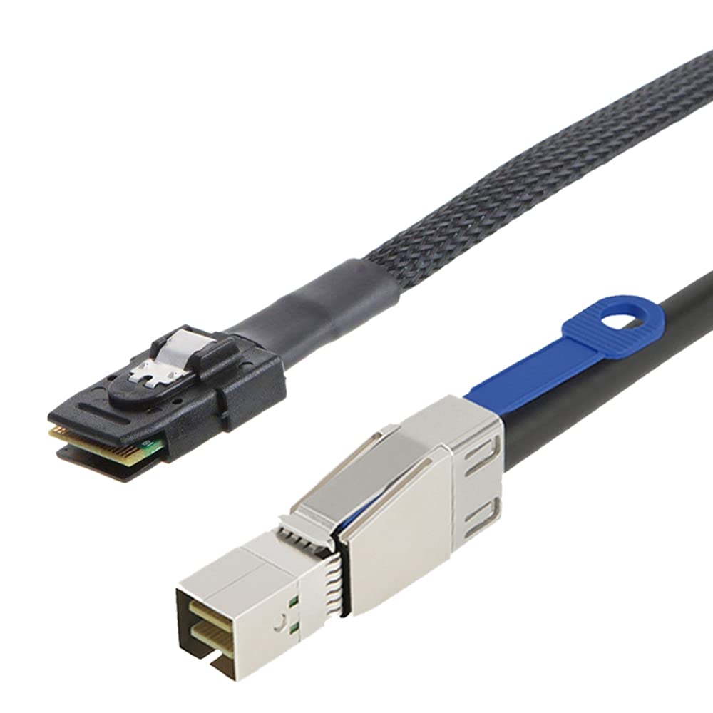 Kabel przejściowy do MINI 36PIN SFF-8644 na SFF-8087 kabel serwerowy 12 Gb/s 3,33 TF/1 m