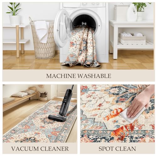 Releany D-SHR-SUNFLOWER-810-BEIGE 8X10 Area Rugs 8X10, Washable Rug thumb #3