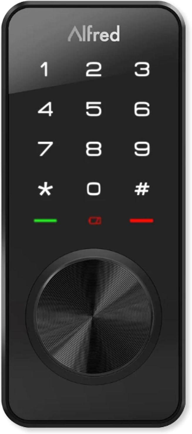 Touchscreen Keypad Pin + Bluetooth + Z-Wave + Key Entry (DB1-B-BL) Smart Door Lock
