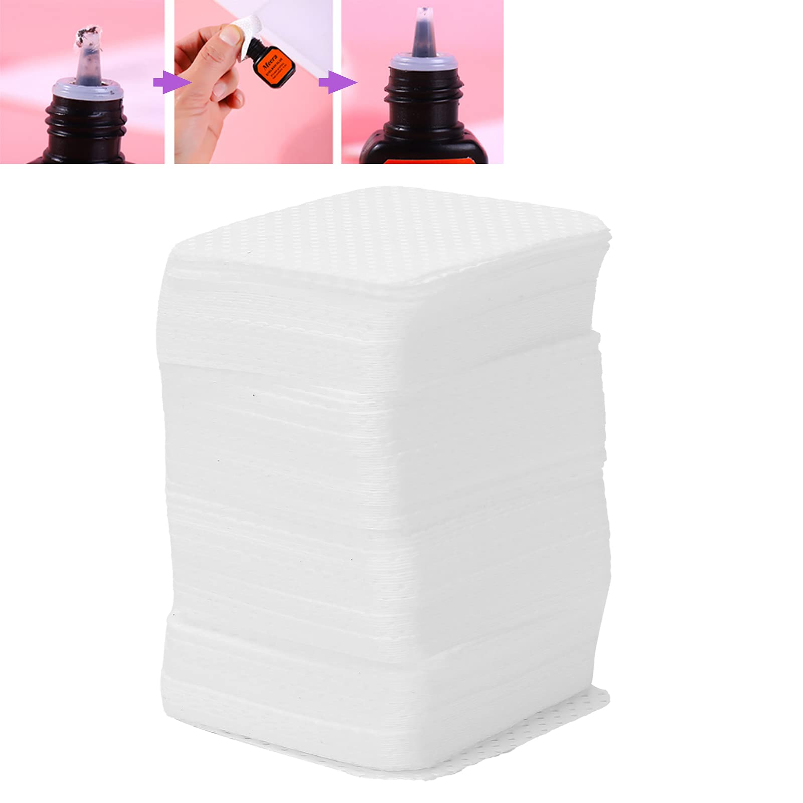 Tamponi di Garza Sterili da 5000 Pezzi, Tamponi Non Tessuti, Pulizia Senza Residui Versatile colla Per Ciglia Ugello Pulizia Tampone Polvere colla Tergicristallo Per Salone