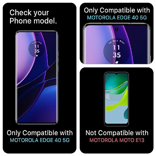 Image of ArmourPro Screen Protector for Motoroal Edge 40 Neo, Edge 40, Premium Ultra Thin TPU Front Membrane Guard, Bubble-Free, Edge to Edge Coverage, Fingerprint Friendly | Crystal Clear, 1 Pack