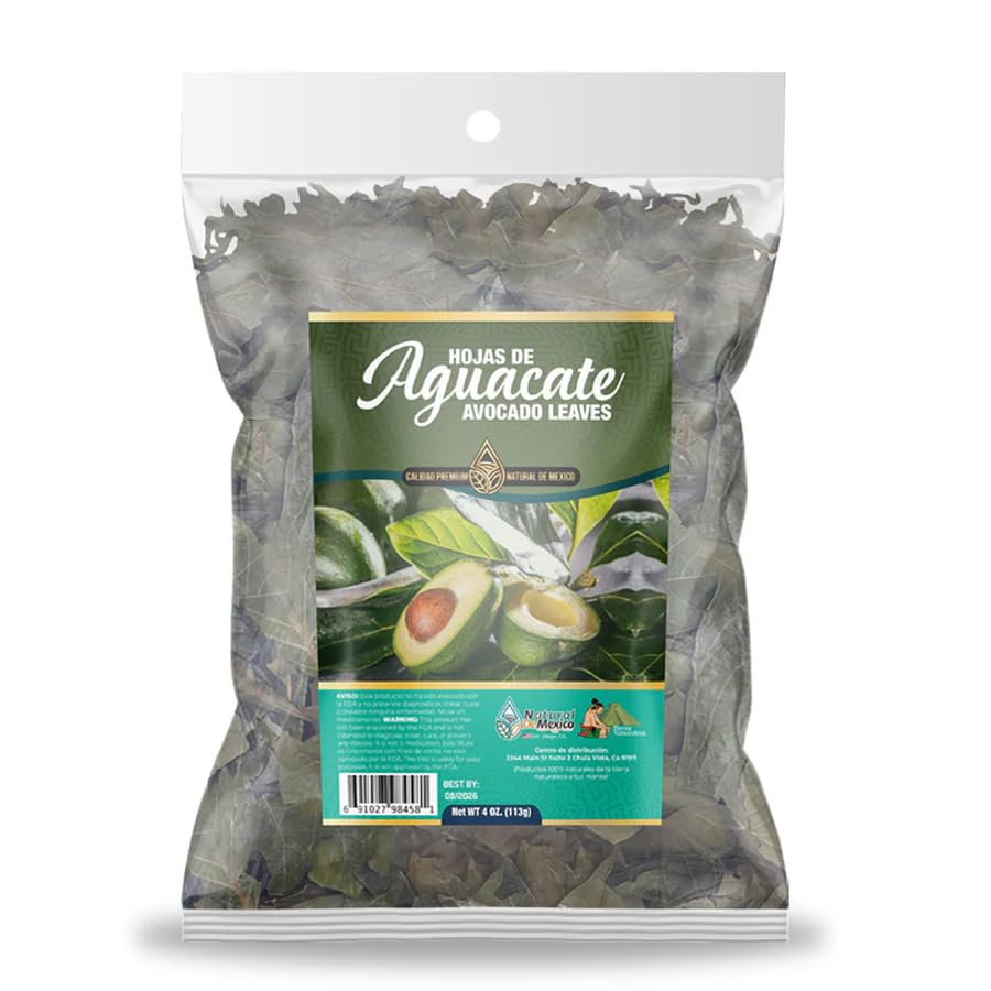 Hojas de Gauacate Hojas de Aguacate Hojas de Hierba Té de Hierbas 4 oz.-3.99 oz Hierba Natural Mexicana Hierba Salvaje Artesanal Natural De Mexico