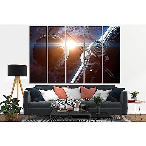 Cuadro de lienzo de Beauty Of Space mural de 5 paneles 90x60 ZELLART
