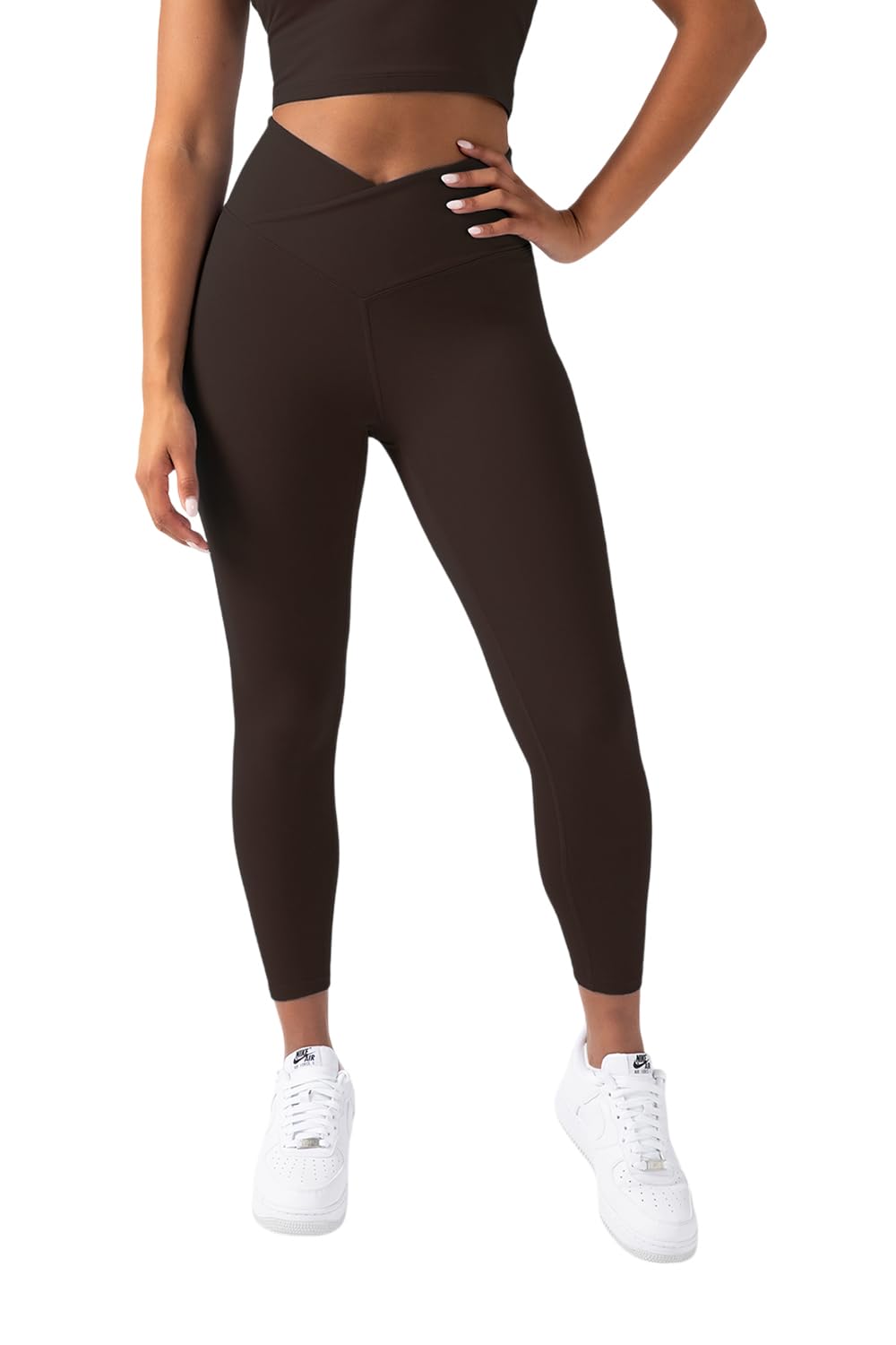 YITTY Active Womens Ultraluxe Crossover High-Waist Legging Athleisure 4-Way-Stretch